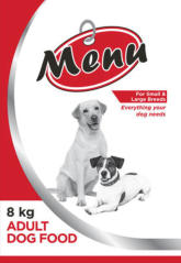 Menu adult dog food